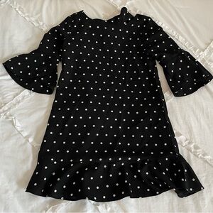 GB girls Black and White Polka Dot Dress